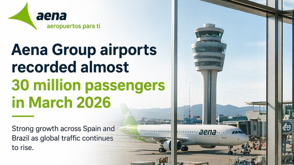 Aena airports near 30 million passengers in March