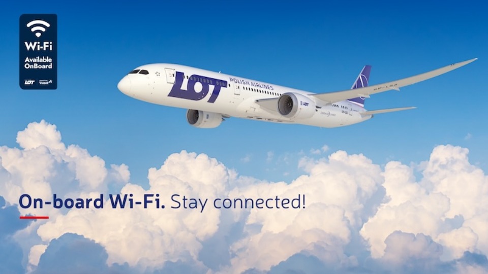 LOT Polish Airlines Introduces Wi-Fi on Dreamliner Fleet