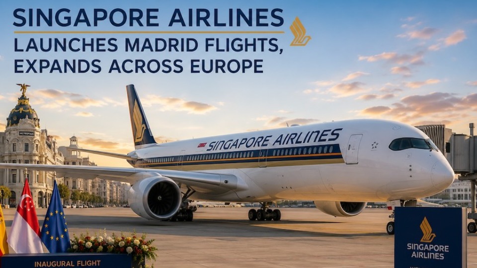 Singapore Airlines Launches Madrid Flights, Expands Across Europe