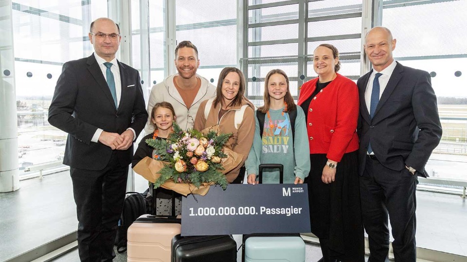 Munich Airport Welcomes One-Billionth Passenger Since Opening