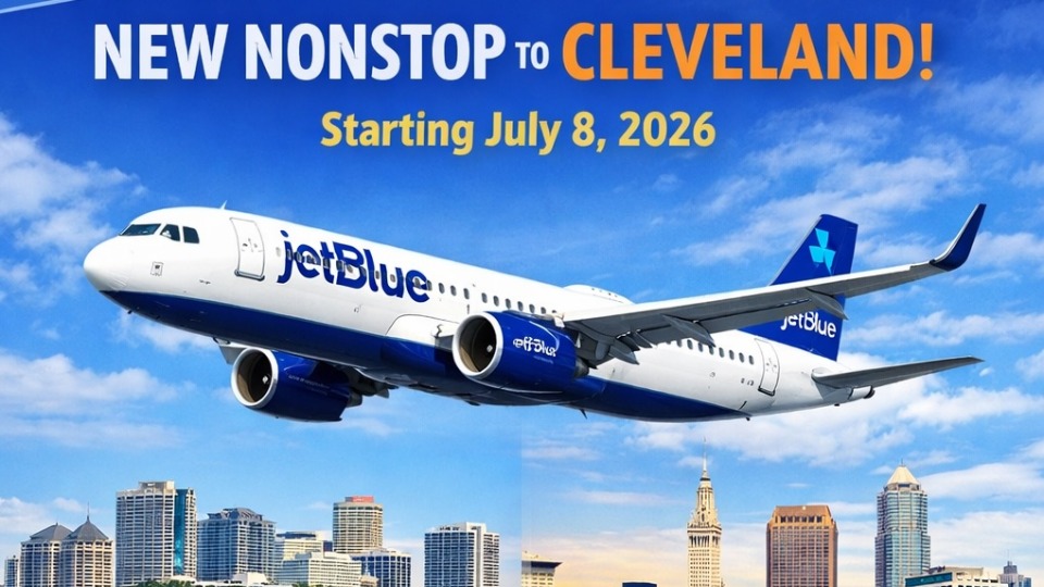 JetBlue expands Fort Lauderdale network with new Cleveland route
