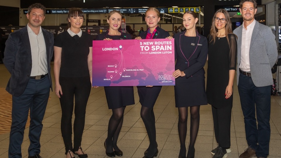 Wizz Air Launches Five New Spanish Routes from Luton