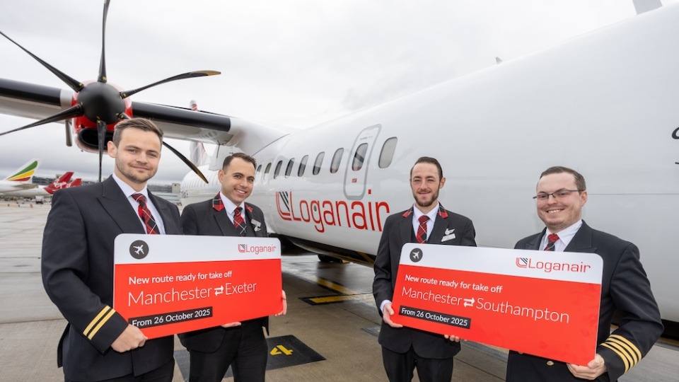 Loganair Launches New Routes from Manchester to Exeter and Southampton