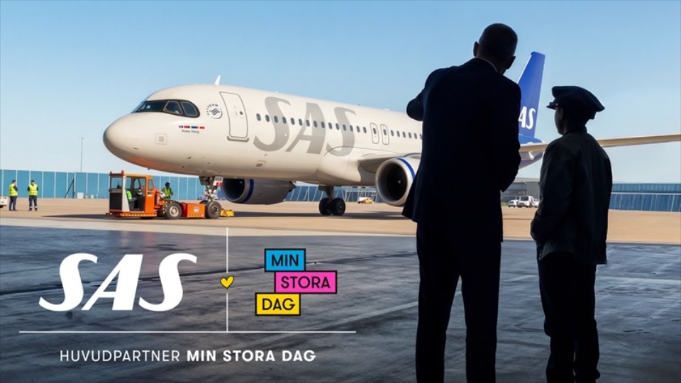 SAS becomes main partner of Swedish charity Min Stora Dag