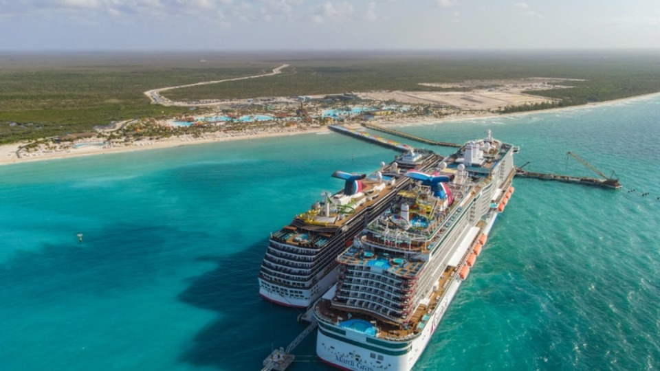 Carnival Mardi Gras Visits Celebration Key with 9,000 Guests