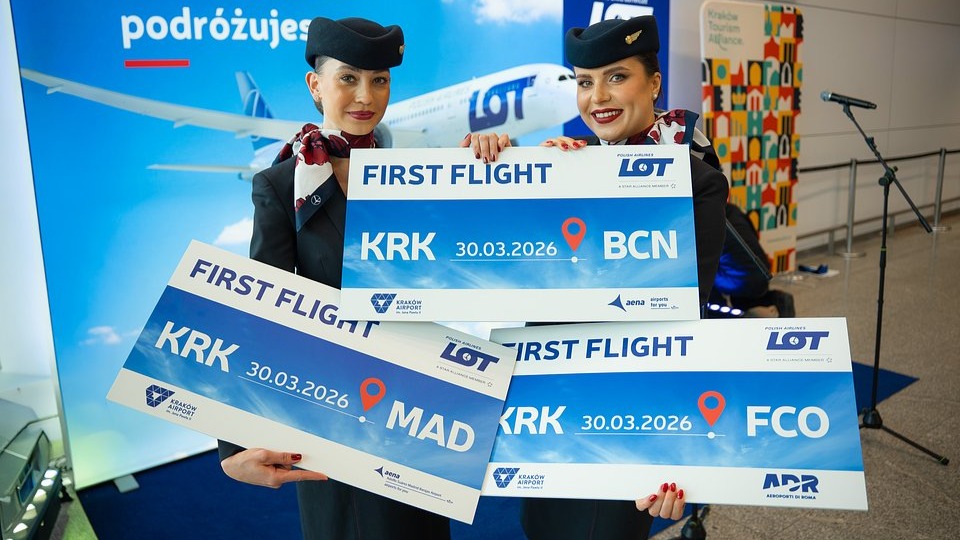 LOT launches new Krakow routes to Rome, Barcelona and Madrid