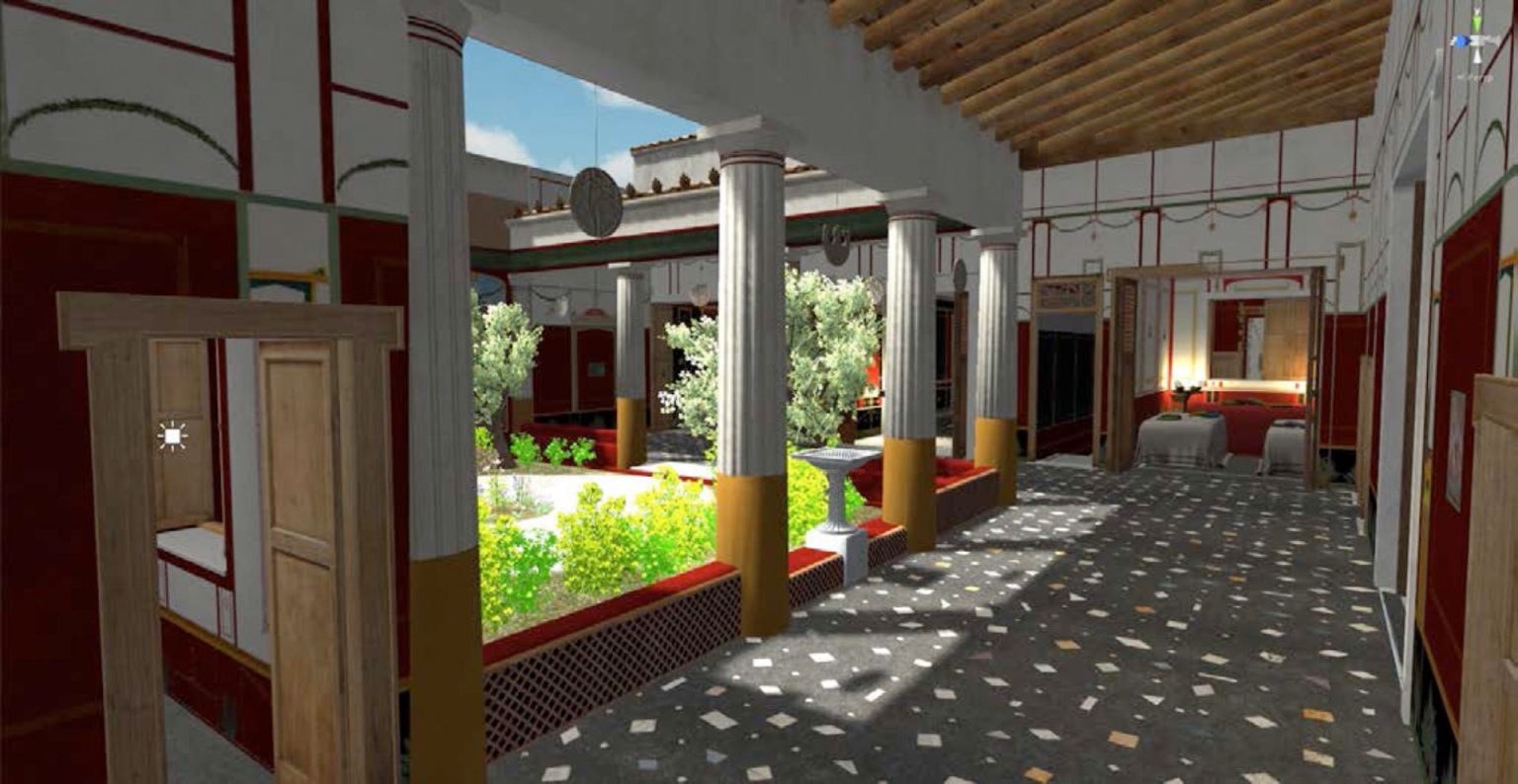 A 2000 years old Pompeii home was reconstructed