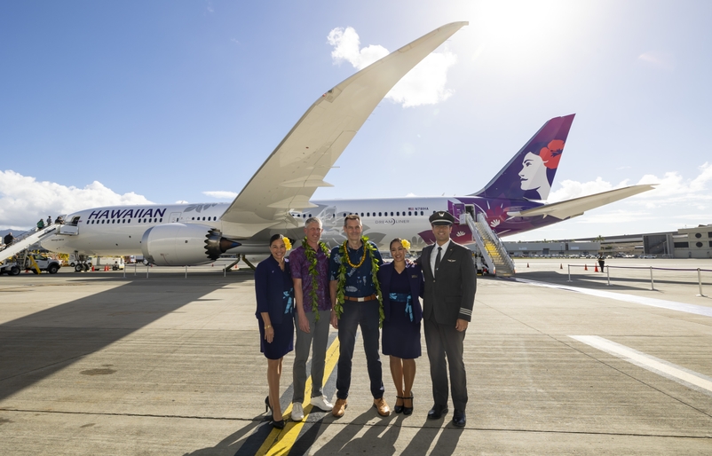 Hawaiian Airlines Welcomes ‘Kapuahi’, Its First Boeing 787 Dreamliner