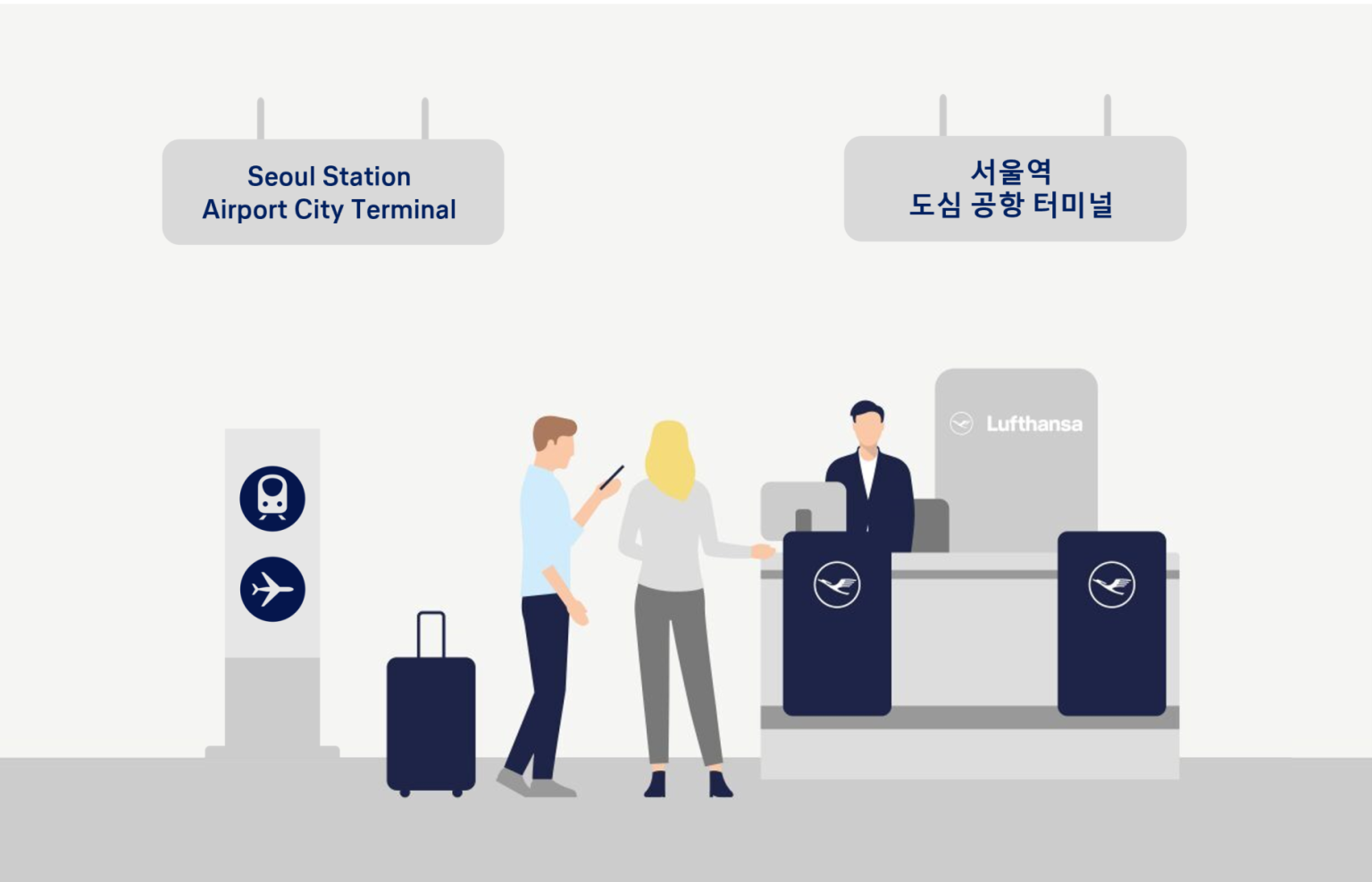 Lufthansa Launches Convenient City-Airport Check-In at Seoul Station