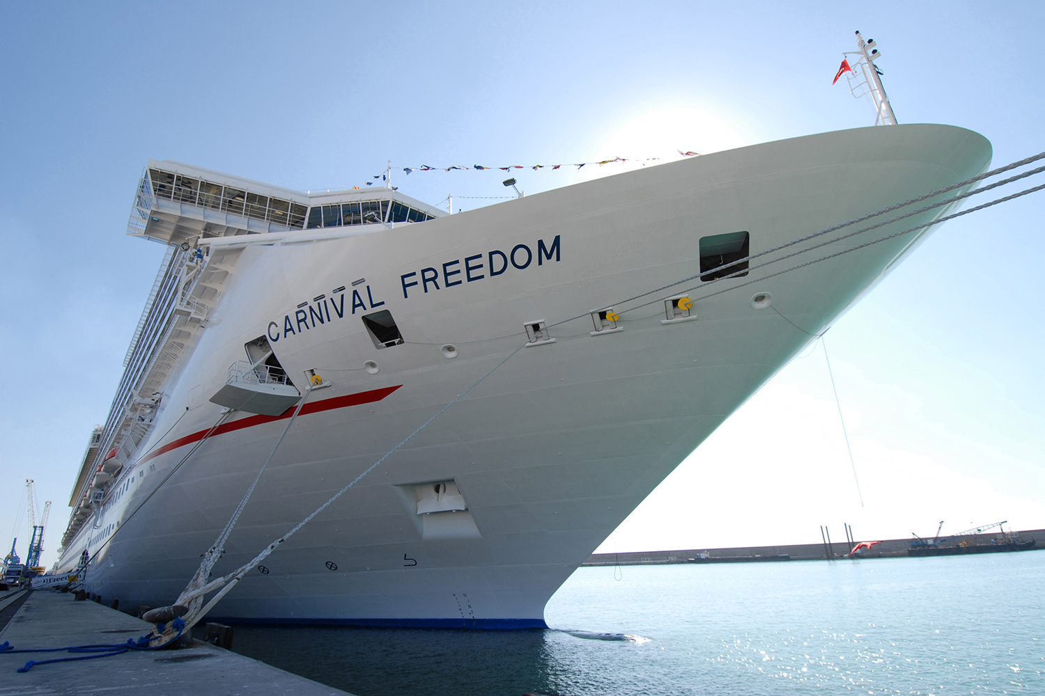 Carnival Cruise ship catches fire while docked