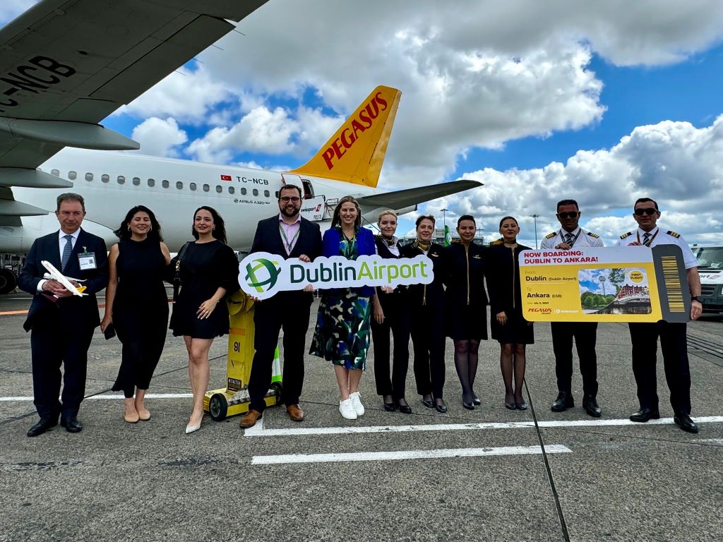 Dublin Airport Celebrates Inaugural Pegasus Flight to Ankara