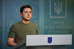 Volodymyr Zelensky returns to Presidential office in Kyiv