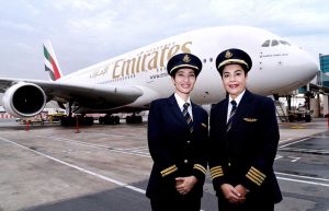 Women pilots celebrated by the Emirates