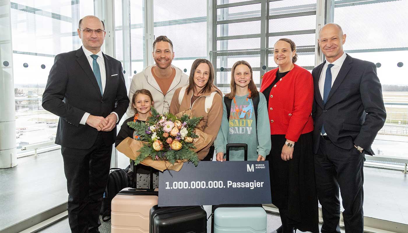 Munich Airport Welcomes One-Billionth Passenger Since Opening
