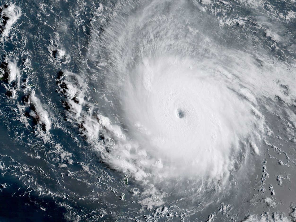 Hurricane Irma – the category 5 hurricane continues its way across the Caribbean