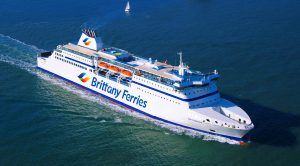 Ambulances hastily board Plymouth ferry following a significant outbreak of food poisoning.