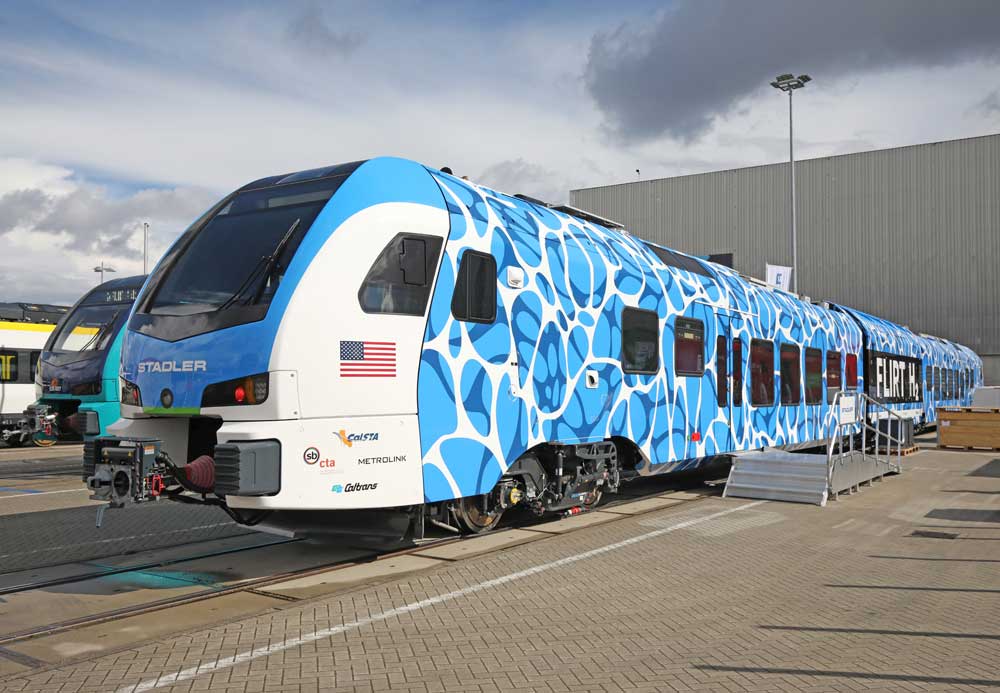 California Expands Green Transportation with Additional Hydrogen Trains from Stadler