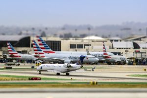 Strong security alerts on the Los Angeles airport