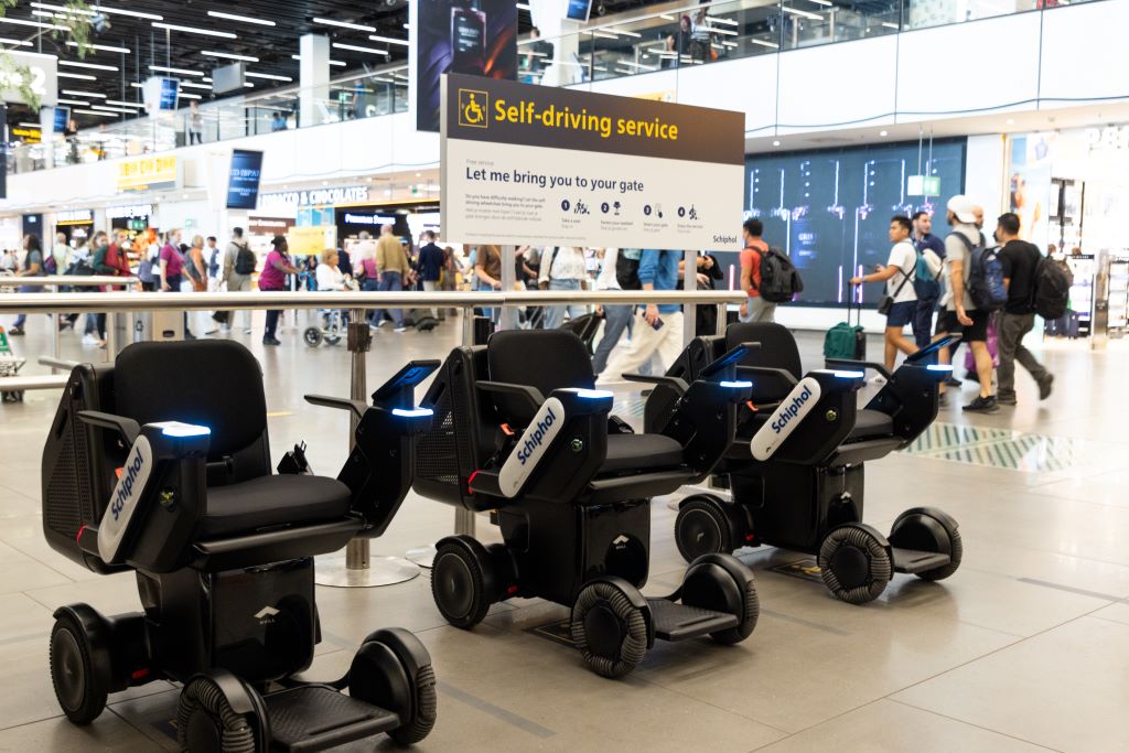 Schiphol Airport Introduces Self-Driving Wheelchairs for Travelers with Reduced Mobility