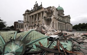 New Zealand: large areas were devastated by earthquake