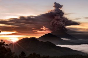 Mount Agung is on the point of a major eruption