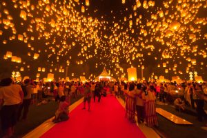 Thailand Lantern Festival held despite mourning period