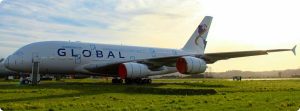 Global Airlines Takes to the Skies with First Airbus A380 Test Flight in California