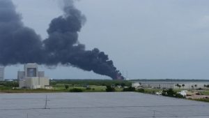 SpaceX rocket just exploded on Launch Pad at Cape Canaveral