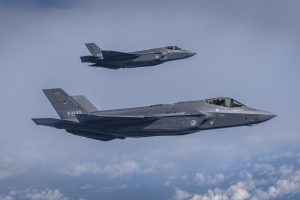 Dutch F-35 Fighter Jets Train at Amsterdam Schiphol