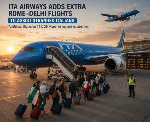 ITA Airways adds extra Rome–Delhi flights to assist stranded Italians