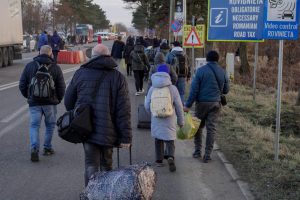 People are fleeing from Ukraine, while trying to escape invasion
