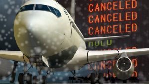 Bad weather cancels flights across Northeast of the US