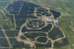 China builds first solar farm shaped like a giant panda