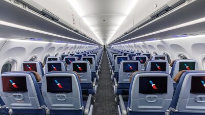 American Airlines to install 4K seatback screens across narrowbody fleet and add more premium seats
