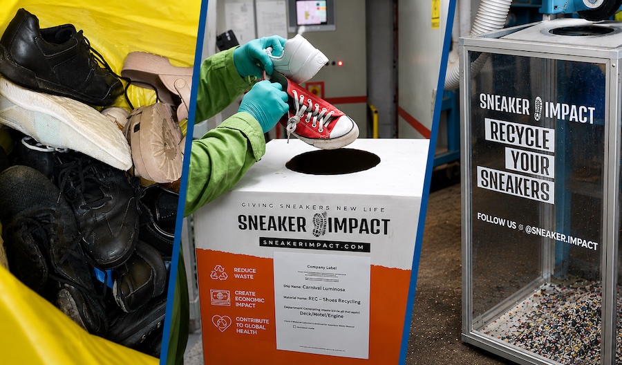 Carnival Cruise Line Launches Fleetwide Shoe Recycling Program With Sneaker Impact