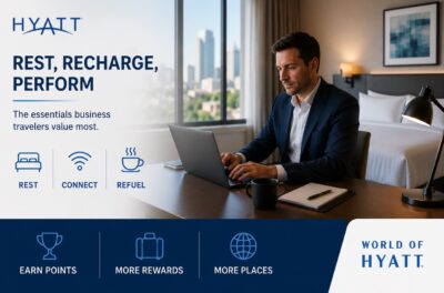 Hyatt Survey Finds 90% of Business Travelers Use Hotel Rooms to Switch Off