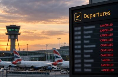UK Flight Disruption Continues After NATS System Failure Cancels More Than 1,000 Flights