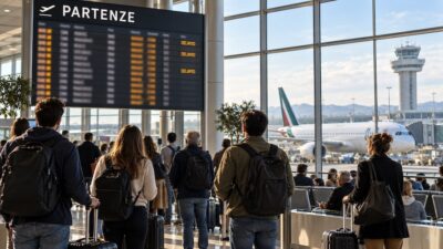 Italy flight disruption: air traffic control fault triggers delays warning