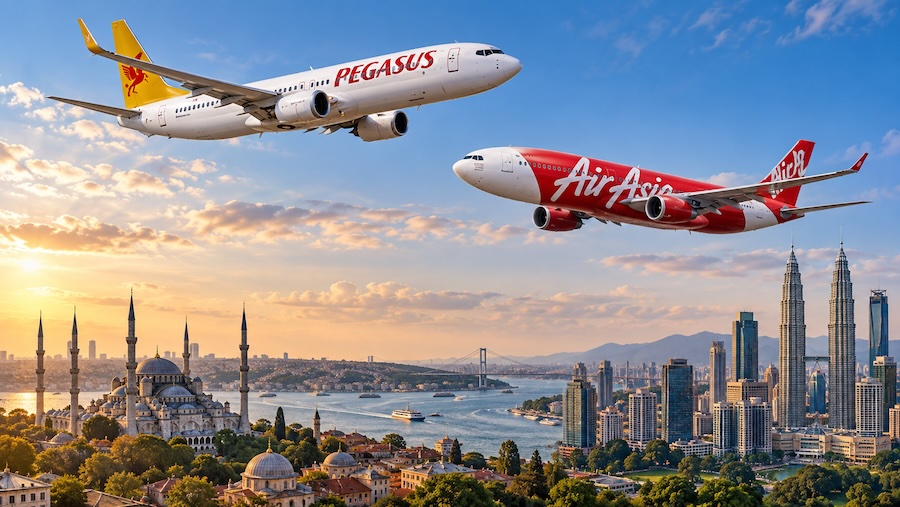 Pegasus and AirAsia Launch Istanbul–Kuala Lumpur Codeshare